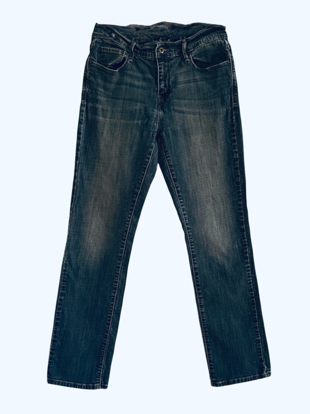 Women’s Dark Wash Straight-Leg Jeans - Size 8